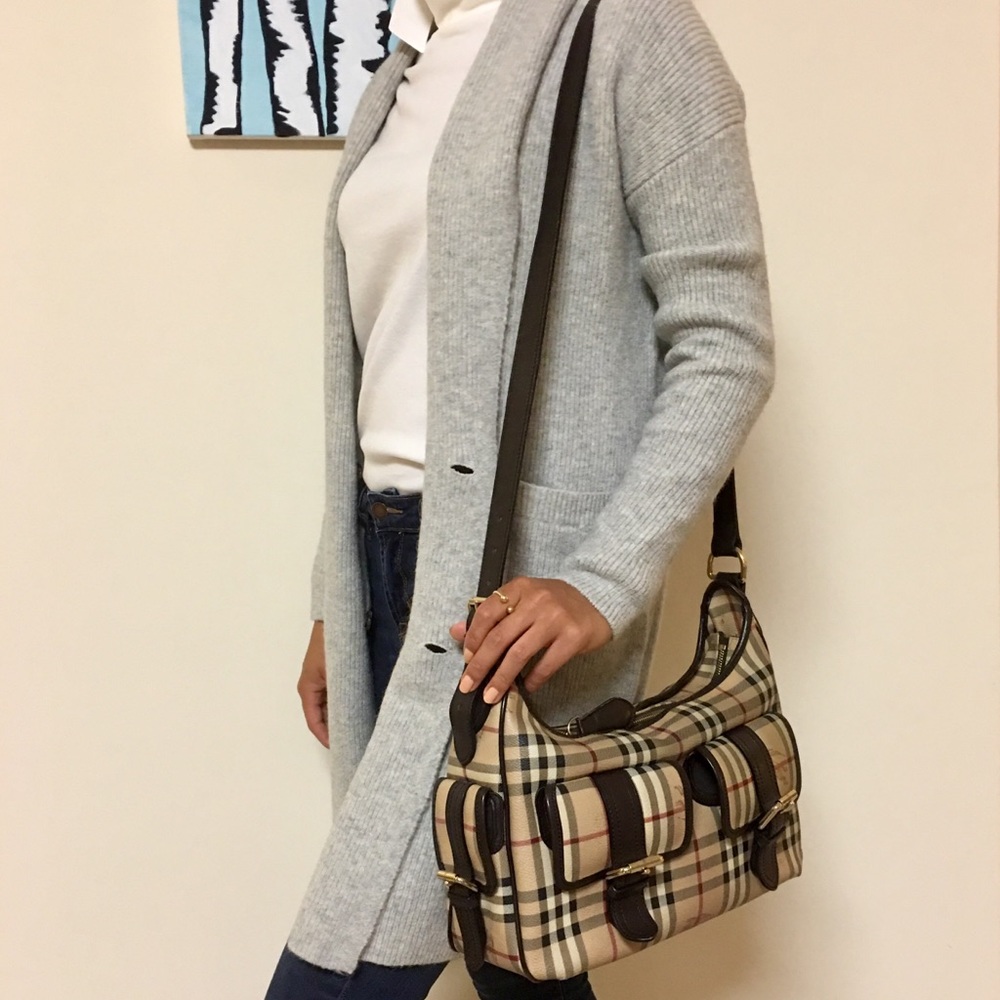 Burberry bag (haymarket check leather)